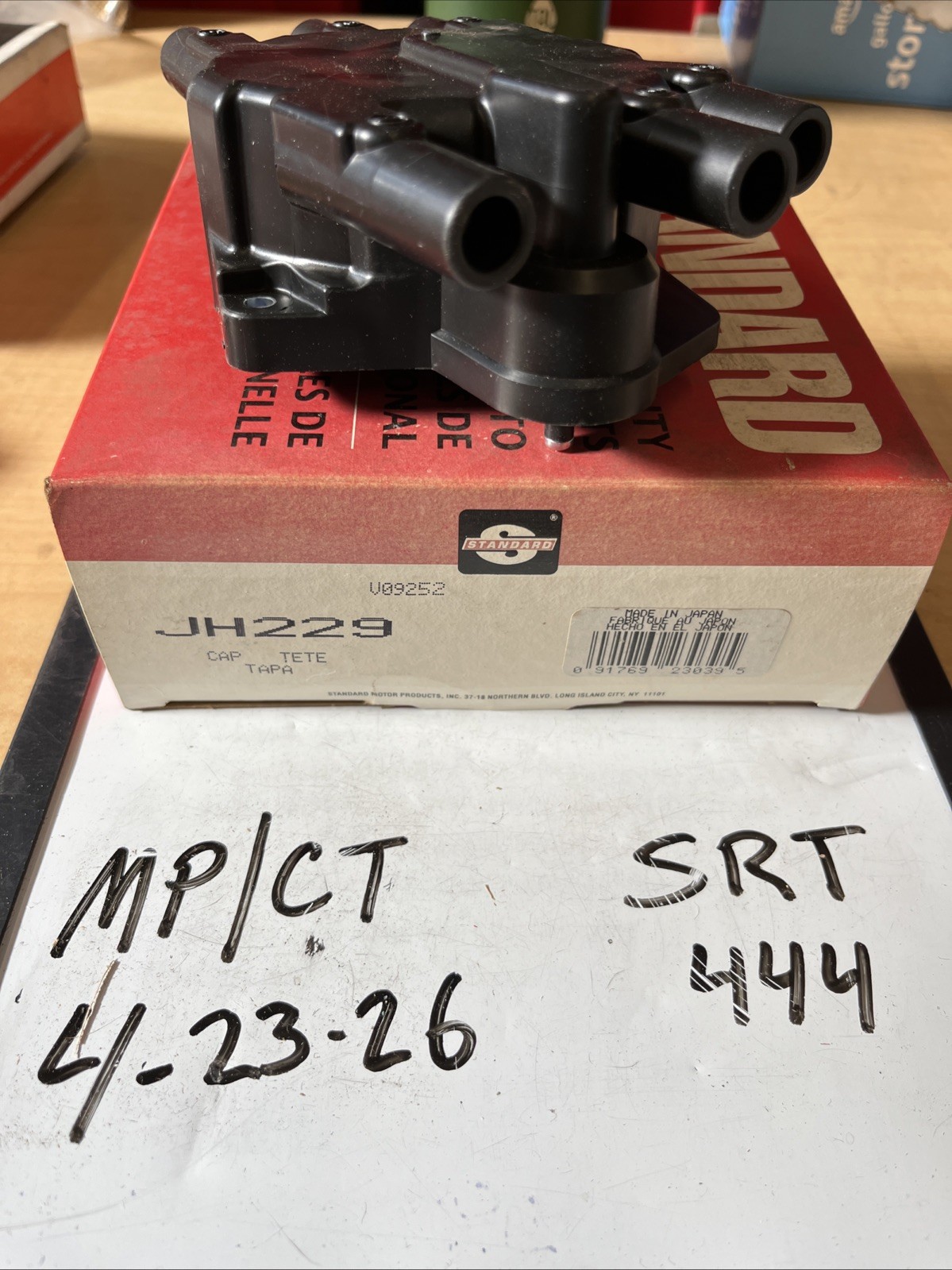 Standard, JH229, Distributor Cap With Hardware, New In Box, Free Shipping