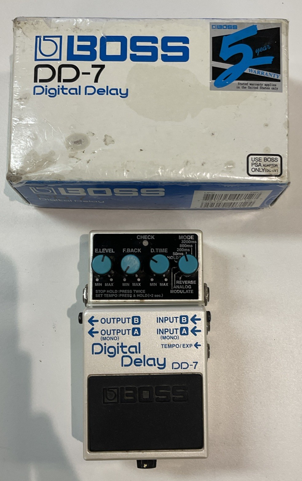 BOSS DD-7 Digital Delay Electric Guitar Effect Pedal - PreOwned - Free Shipping!