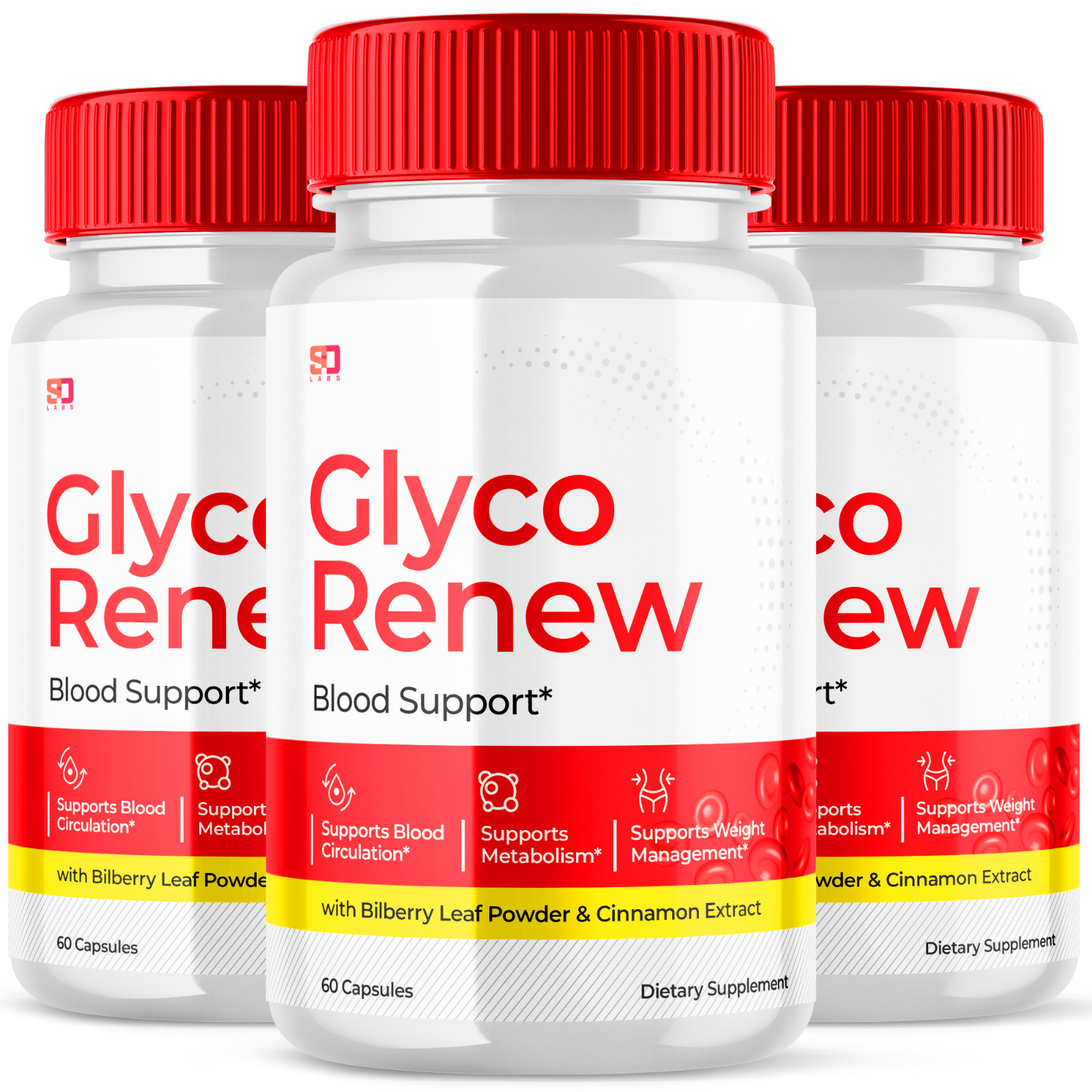 Glyco Renew Advanced Pills - Support Healthy Blood Sugar Levels (3 Pack)