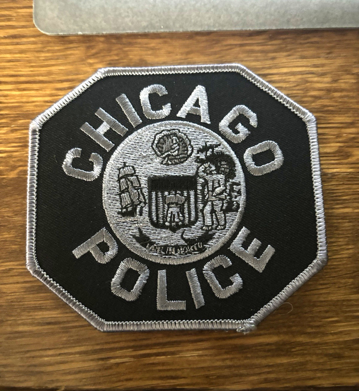 Chicago Illinois Police Officer Subdued, Size 4" - Large