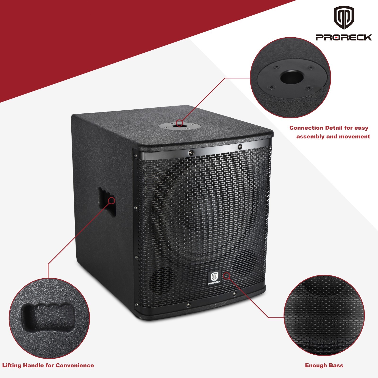 Proreck SP-15X 2000W Active Powered DJ Subwoofer For Stage-1