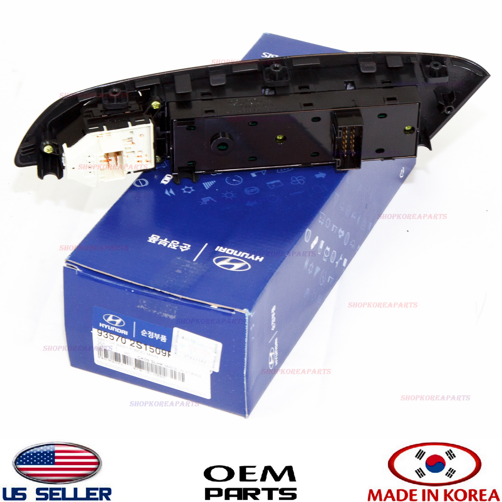 Genuine Front Main Power Window Switch AUTO DOWN ONLY 2010-2015 Tucson OEM