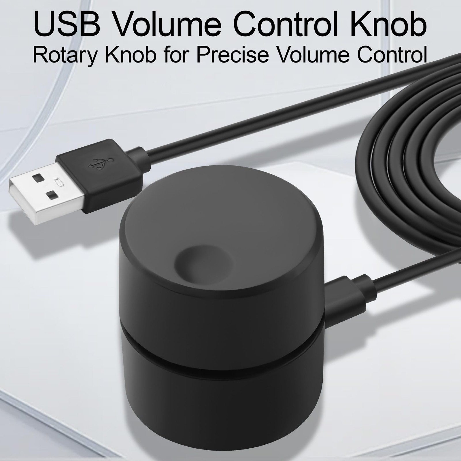 USB Volume Control Knob – Physical Audio Control with Magnetic Base