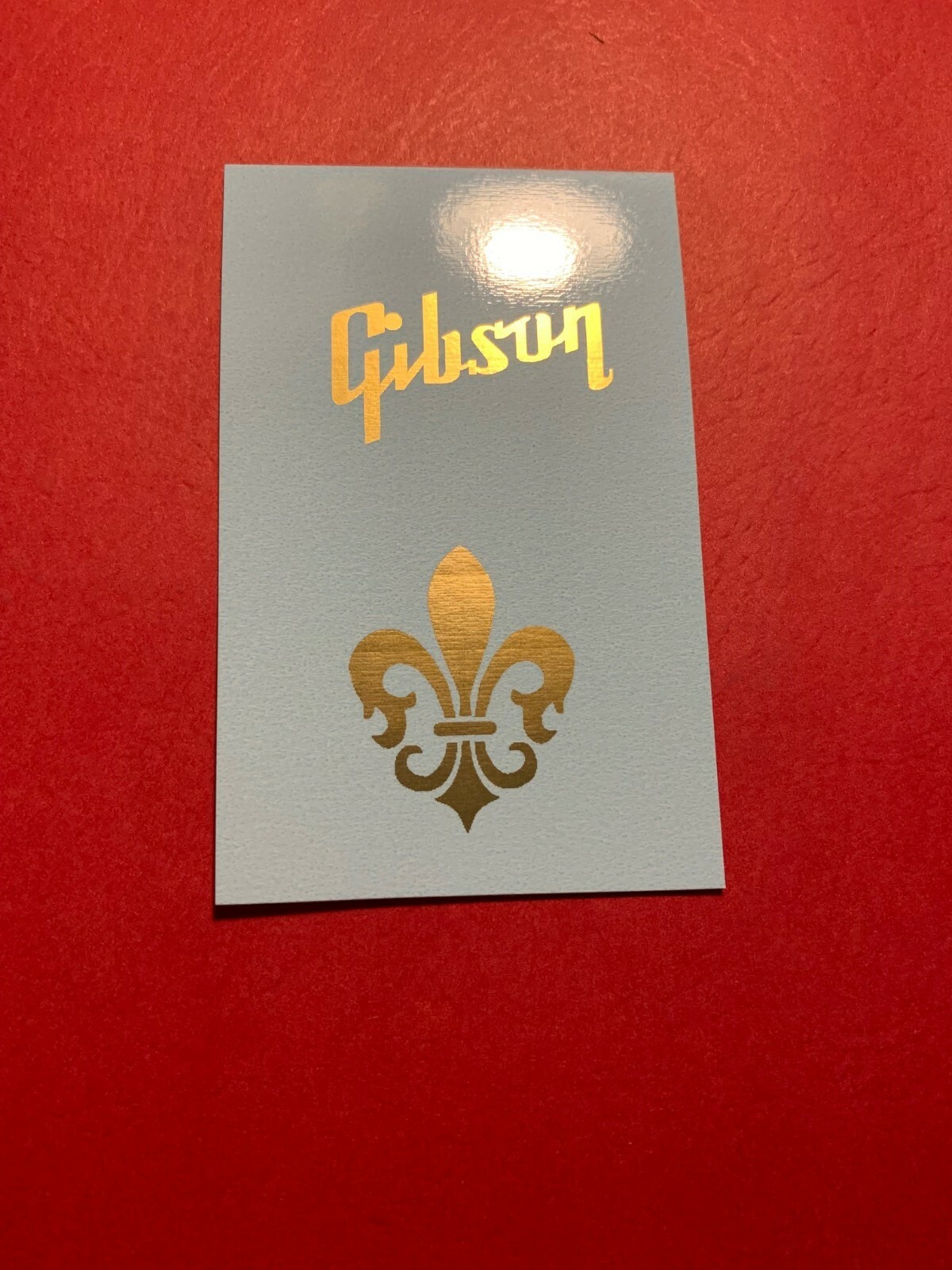 Fleur-de-lis Headstock Waterslide Decals Gold Metallic 2  two per order