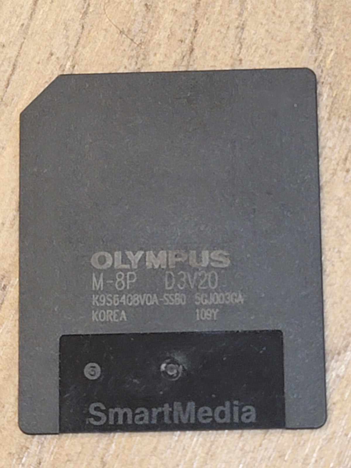 Original Olympus 8MB SmartMedia Card - M-8P D3V20 Made in Korea