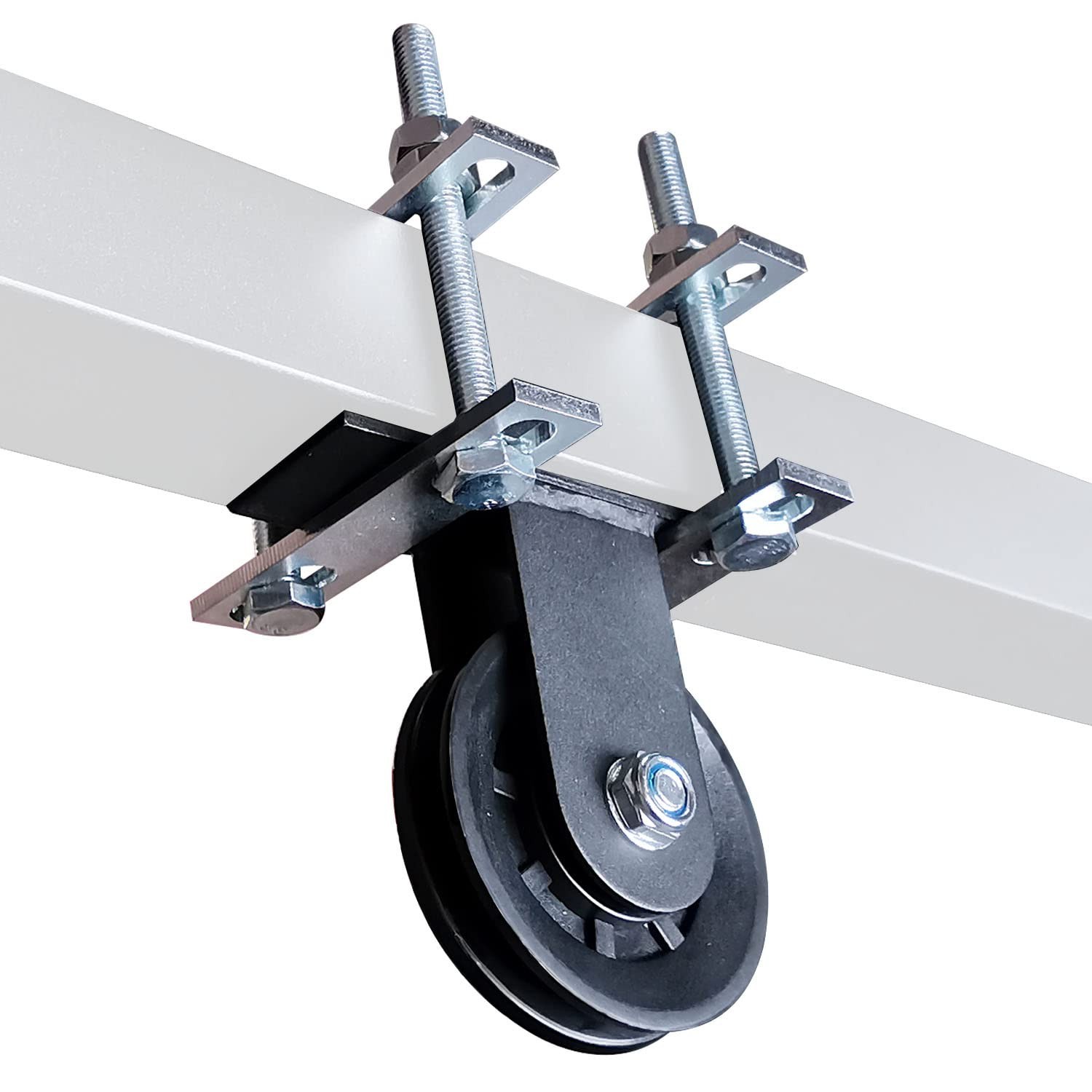 LAT Pulldown Machine Attachment - Dual Pulley System for Home Gym Power Rack