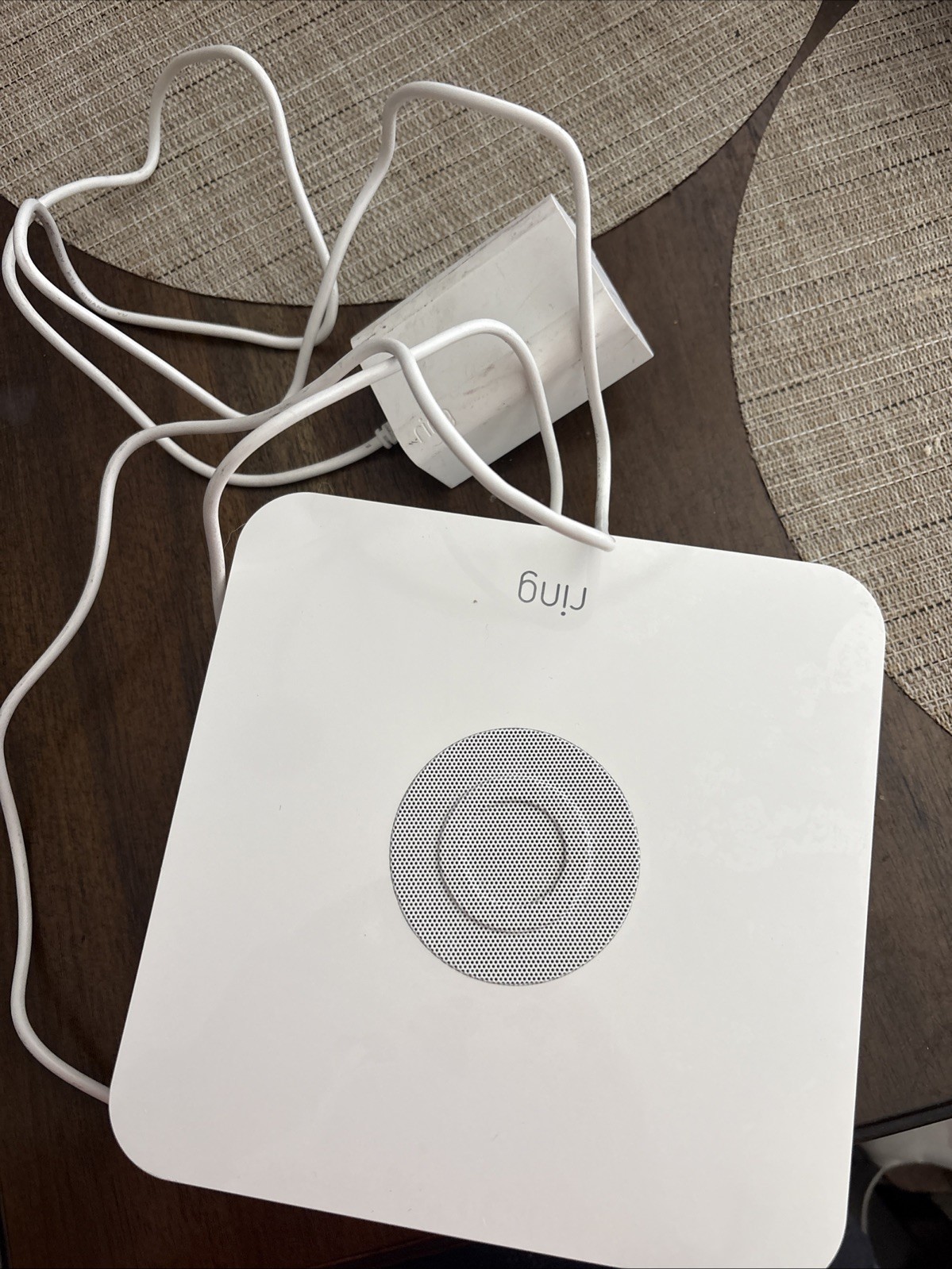 Ring Alarm Base Station Z-Wave Plus White Wired Indoor with Power Adapter