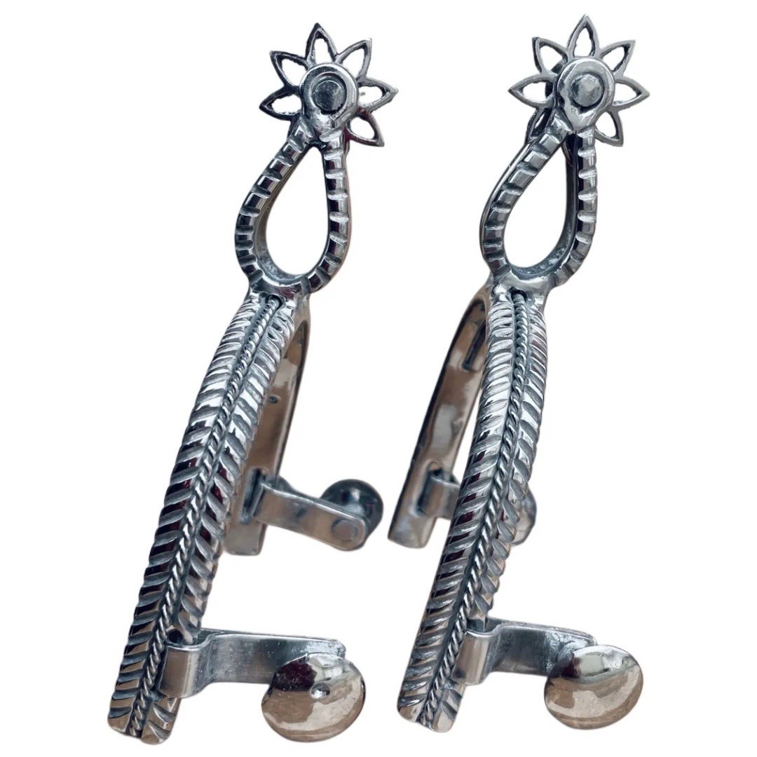 Mexican CHARRO SPURS ESPUELAS Charras Style Charreria HORSE Boot Gear Mexico