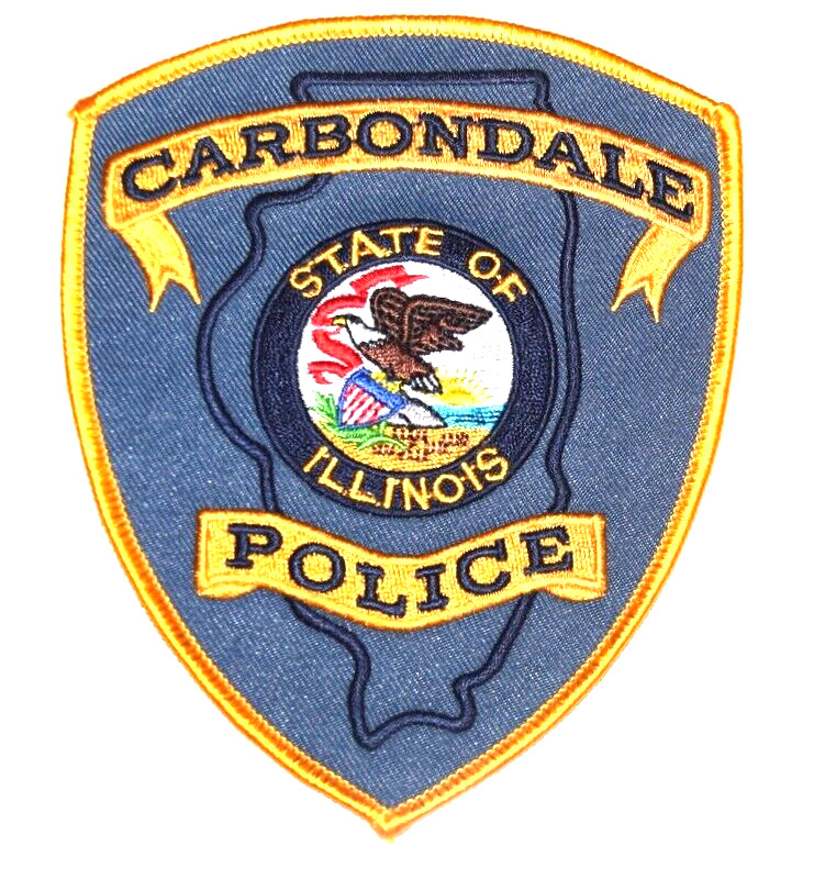 CARBONDALE ILLINOIS IL Sheriff or Police Patch STATE SEAL FLYING EAGLE BANNER