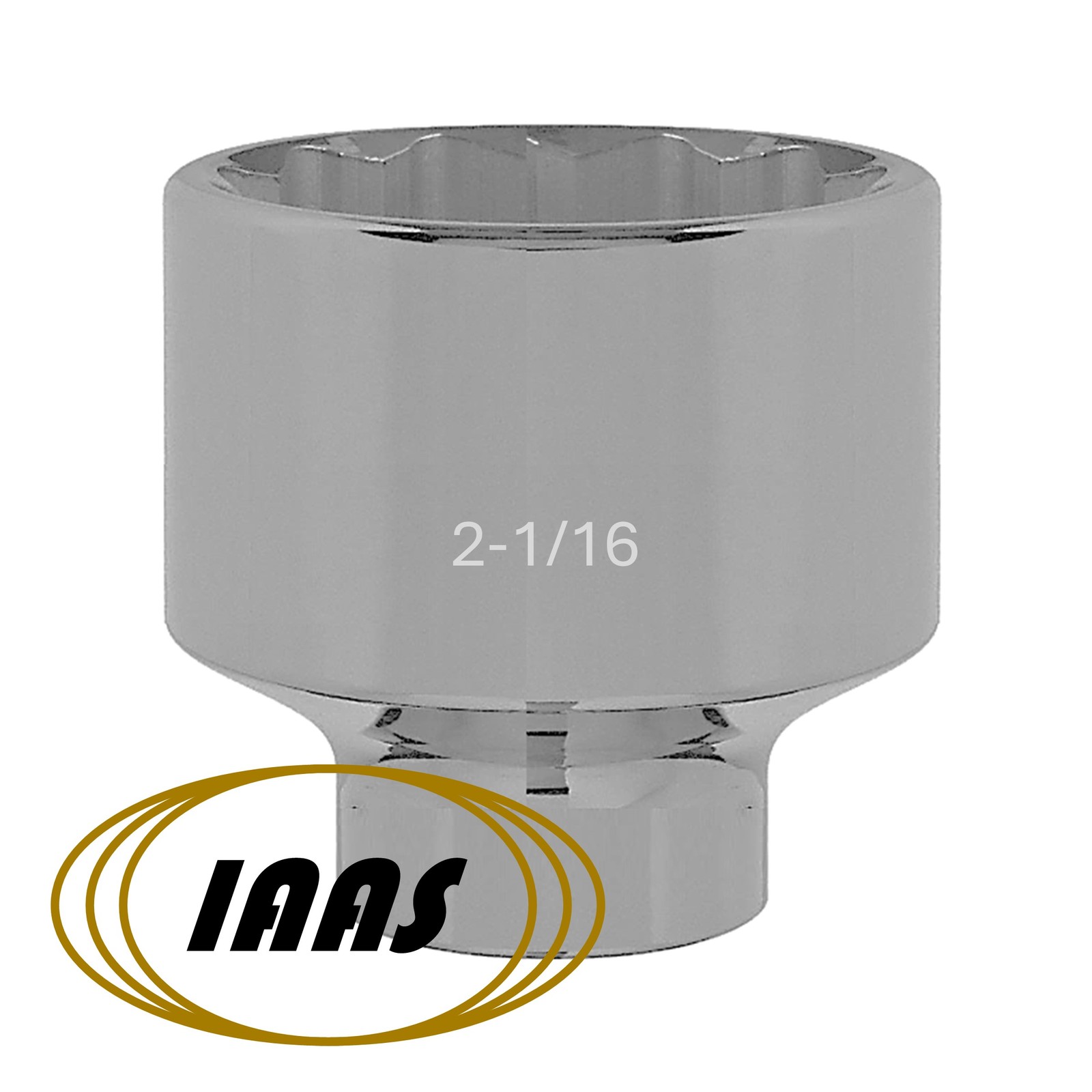 2-1/16" x 3/4 in Drive / Chrome Plated / Drop Forged / 12 Point Socket by IAAS