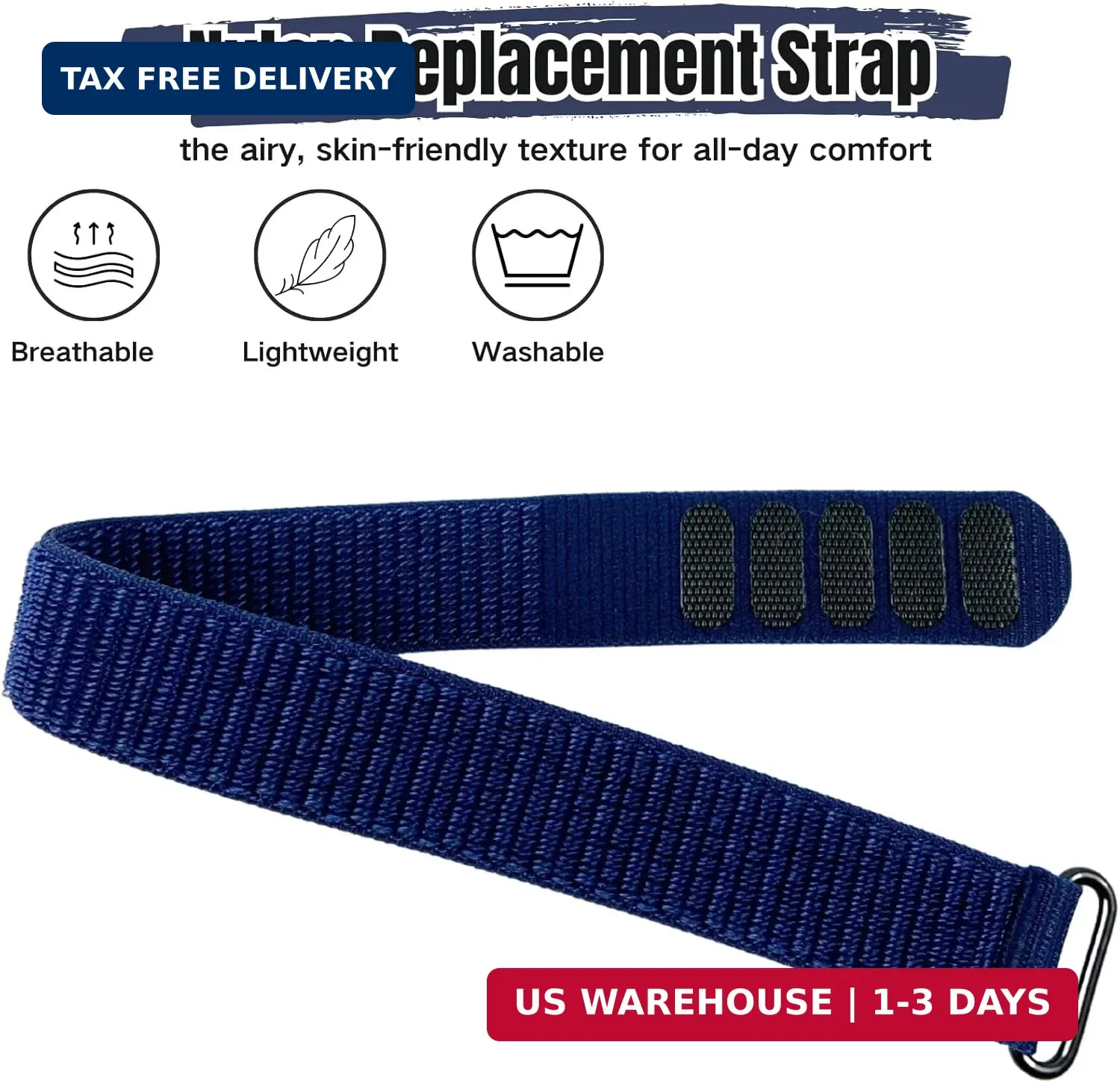 Nylon Loop Compatible with Hume Band, Nylon Replacement Strap, Soft Adjustable B
