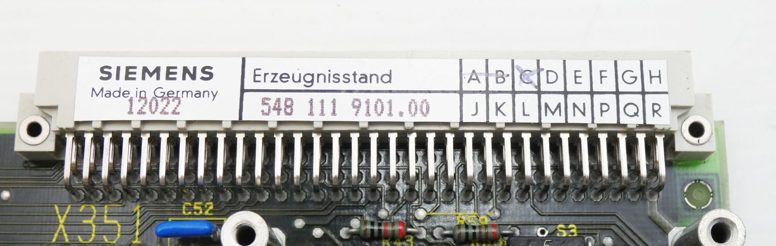 Siemens Sinumerik 6FX1 111-1AA01 E-Stand: 01 Interface Module -Unused-