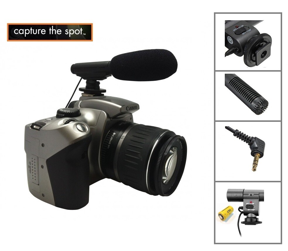 Mini Professional Condenser Microphone For Nikon D7500 D500