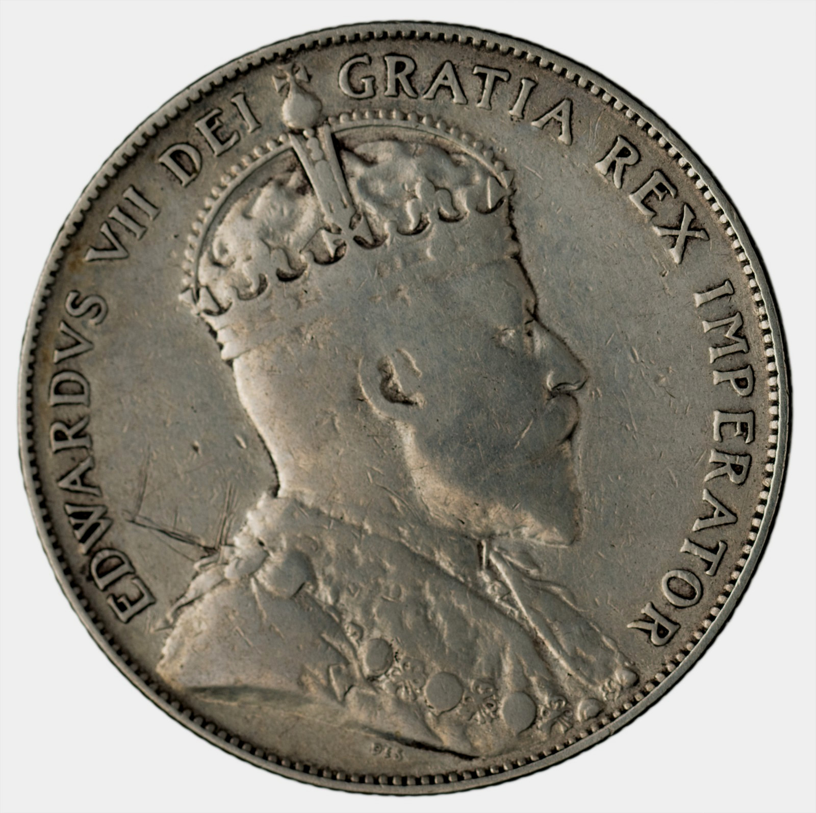 Canada. Edward VII 1906 Silver 50 Cents, 11.45 gr., 29.70 mm, F-VF KM-12