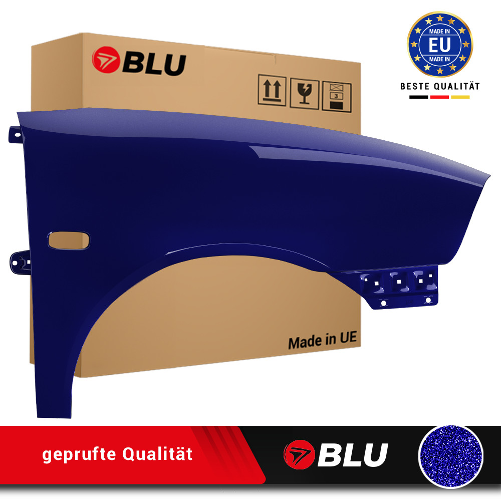 Fender For SEAT IBIZA CORDOBA 3 6L LW5U Right Blue 02-08 Front Paint Zinc Plated