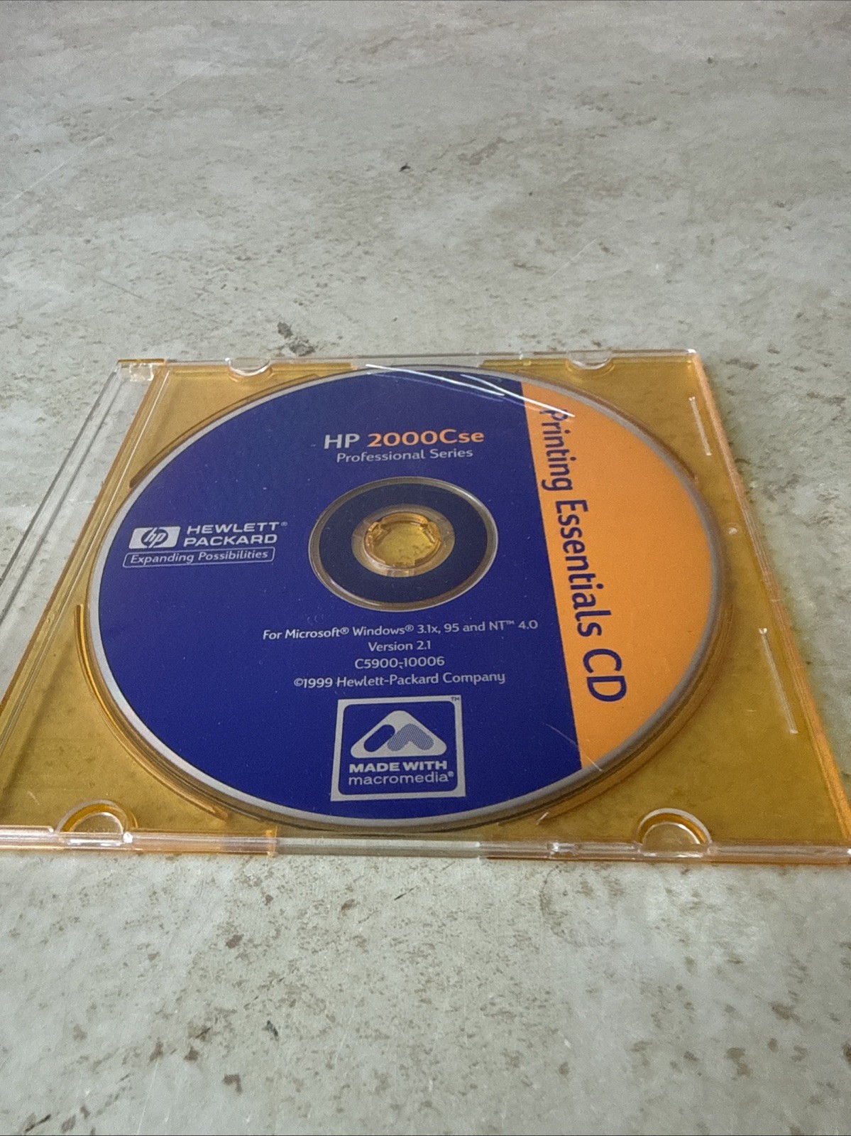 HP 2000Cse Printing Essentials CD