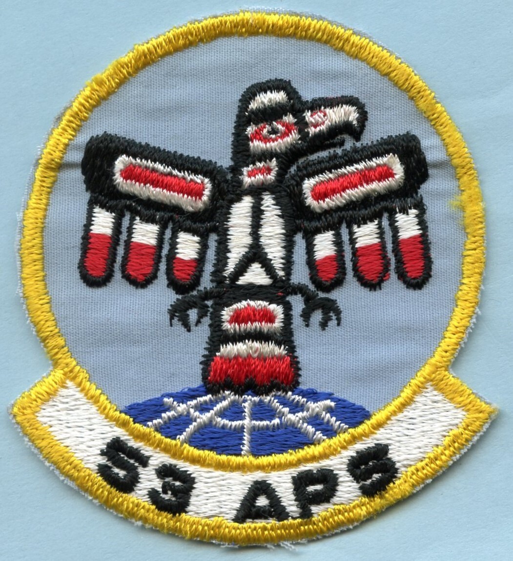 53 APS (AERIAL PORT SQUADRON, MCCHORD AIR BASE TACOMA, WASH.) THUNDERBIRD PATCH