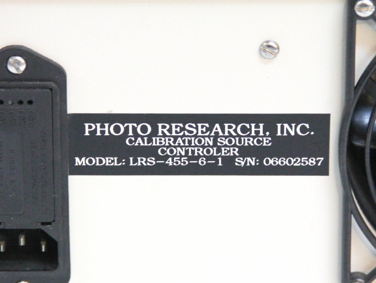 Photo Research Inc. LRS-455-6-1 Calibration Source Controller Luminance (7151)