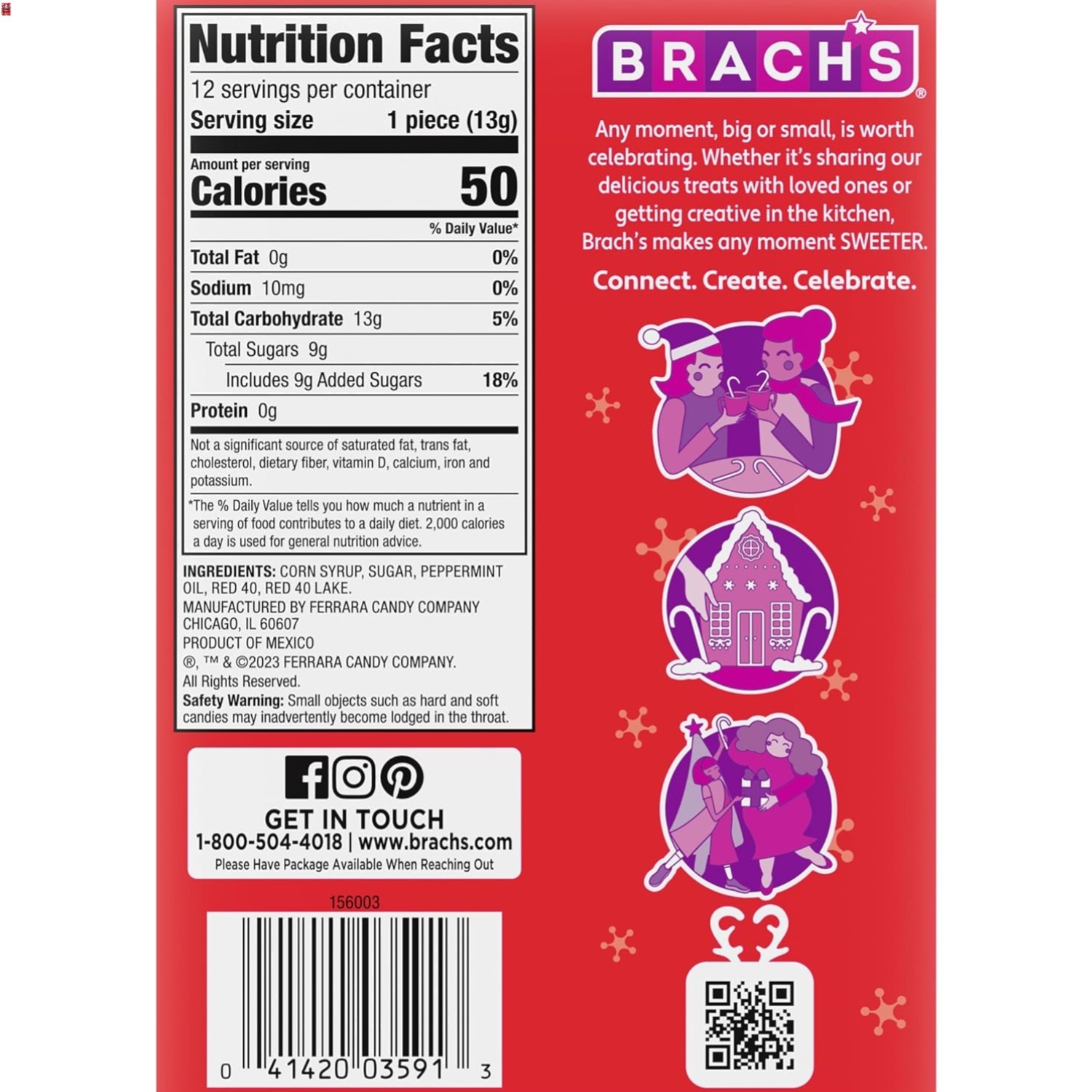 Refreshing Red & White Peppermint Canes, 12 Count – Festive Stocking Stuffers