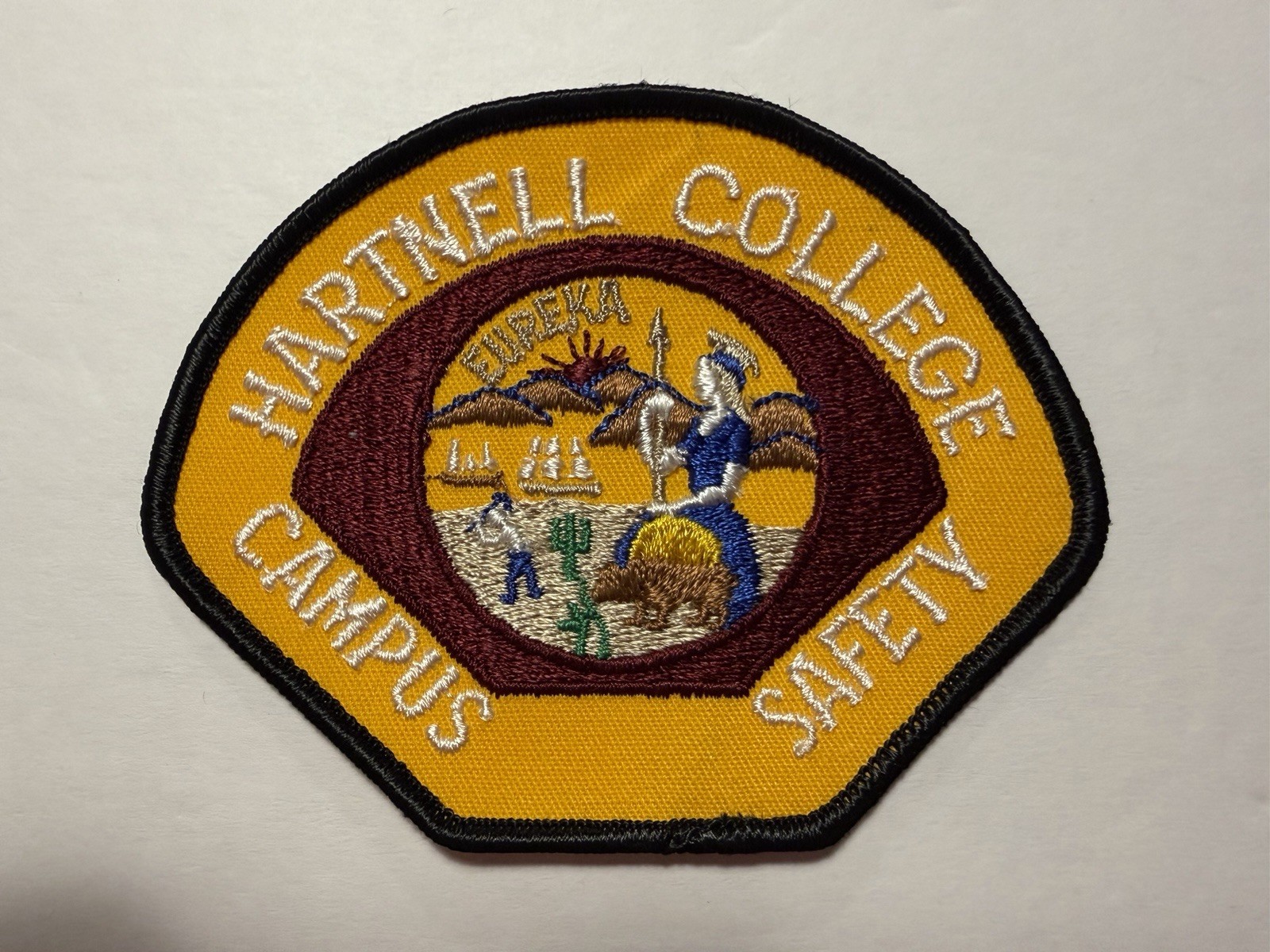 VINTAGE CALIFORNIA HARTNELL COLLEGE CAMPUS SAFETY PATCH SALINAS #D53