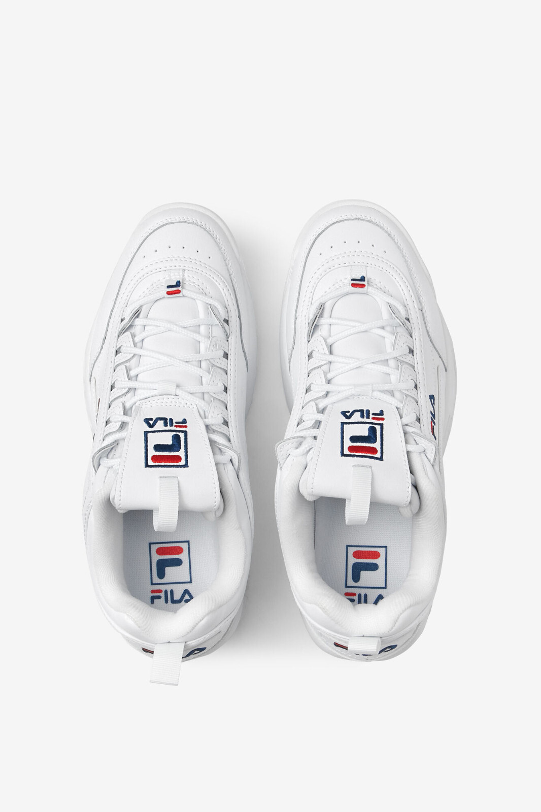 Men's Fila Disruptor II Premium White/Navy/Red 1FM00139-125