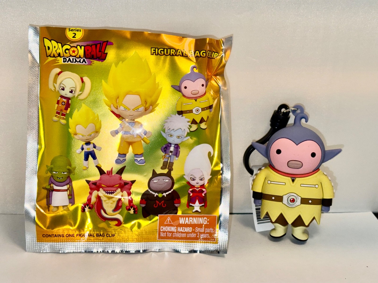 2026 Monogram Anime Dragon Ball Daima Hybis Foam Bag Clip Keychain Series 2
