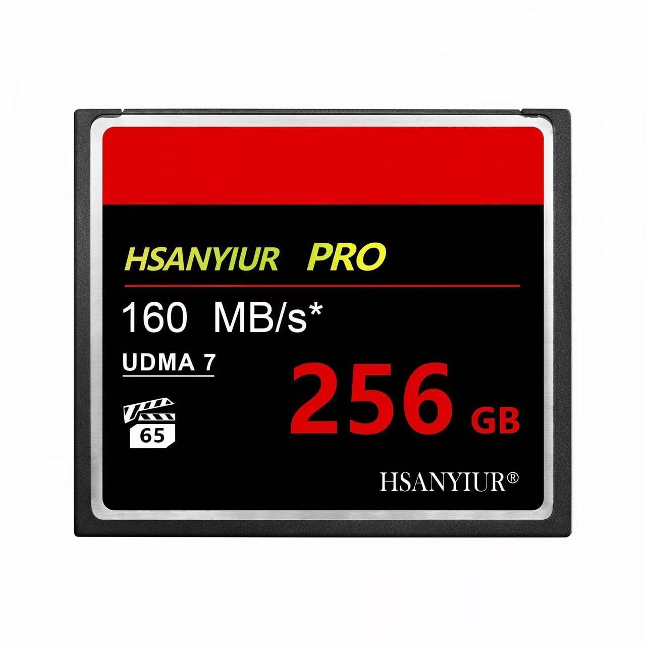 HSANYIUR 256GB UDMA 160MBsHigh-Speed Transfer, Large Capacity CF Card for Profes