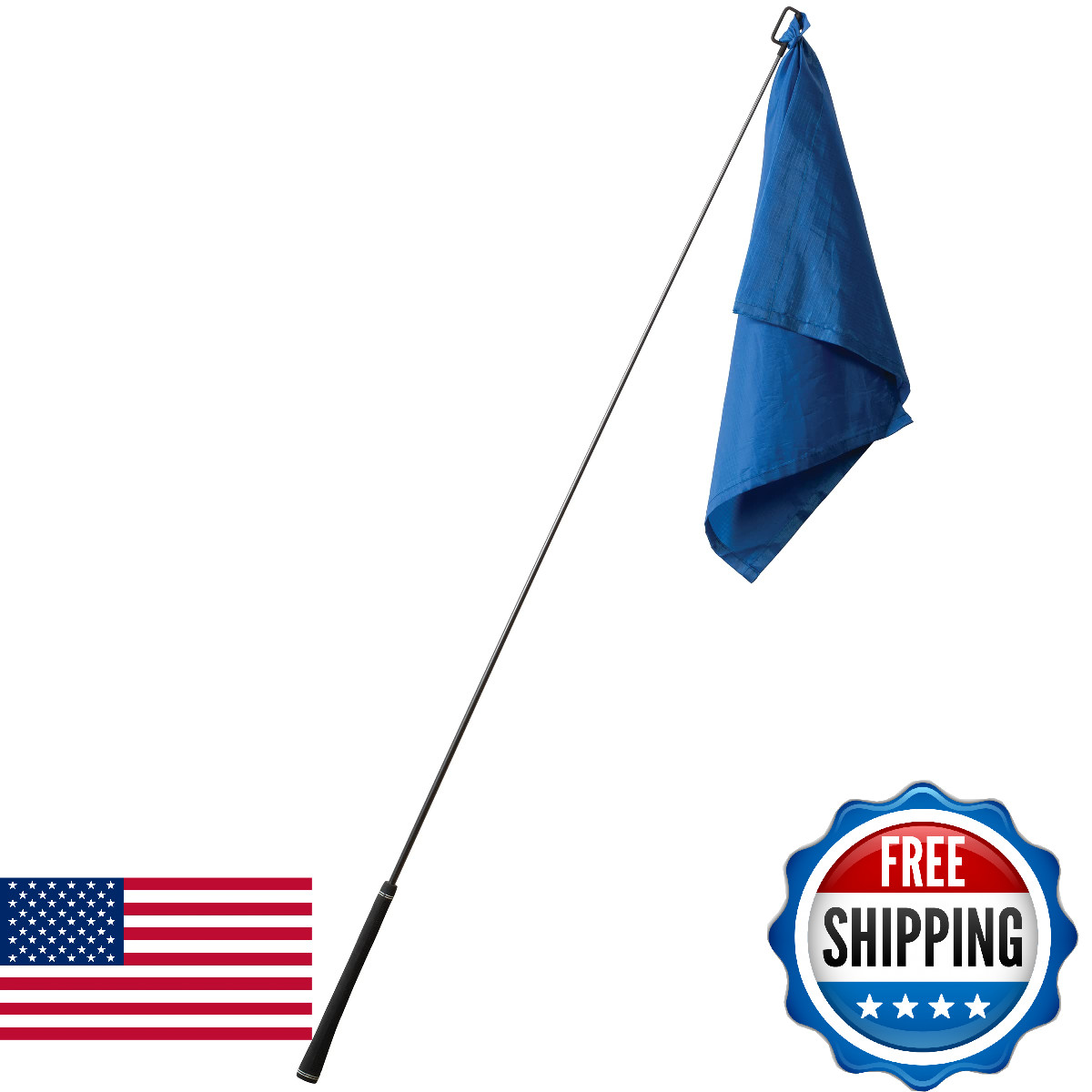 Weaver Leather Training Flag 65520-48-02 Blue Flag 48in Gray Shaft Horse