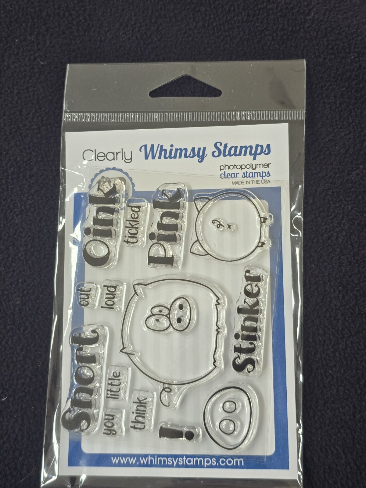 New! Clearly Whimsy Photopolymer Stamps PIGS