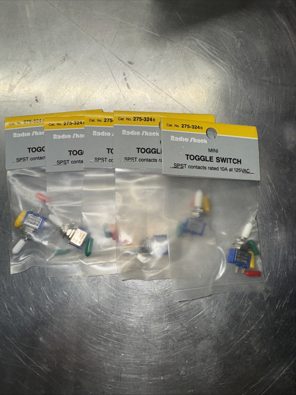 LOT of 10 Radio Shack Mini Toggle Switches 10a 125v Or 6a 250v # 275-324