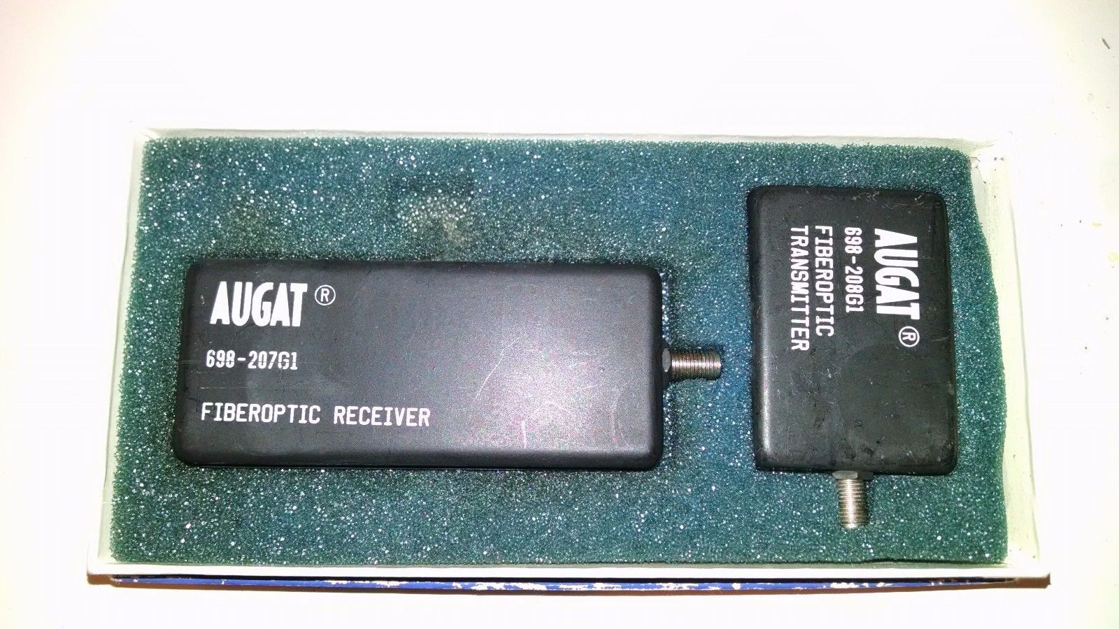 AUGAT Fiberoptic Transmitter 698-208G1 & Receiver 698-207G1