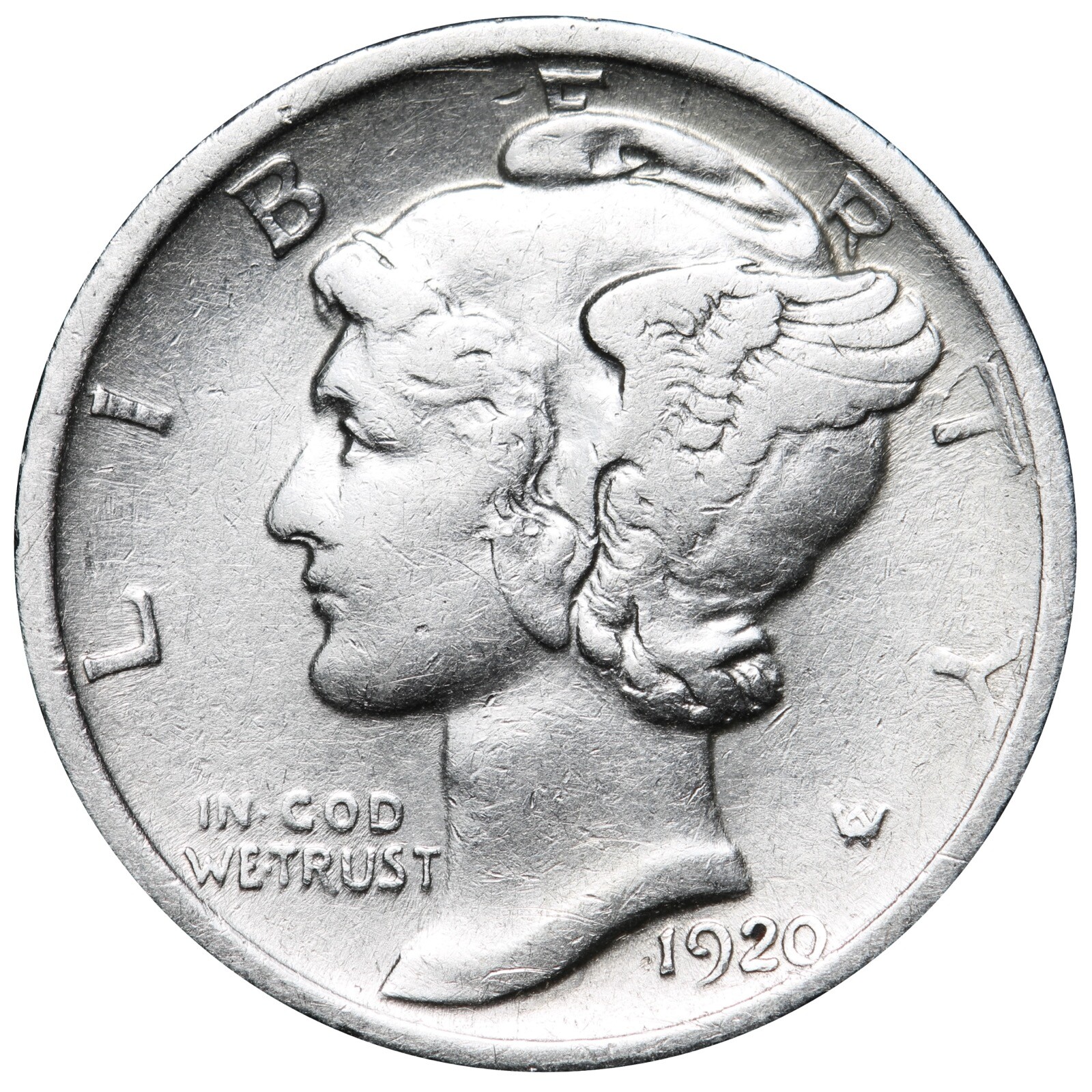 1920-D Mercury Dime Better Grade Nice Coin!