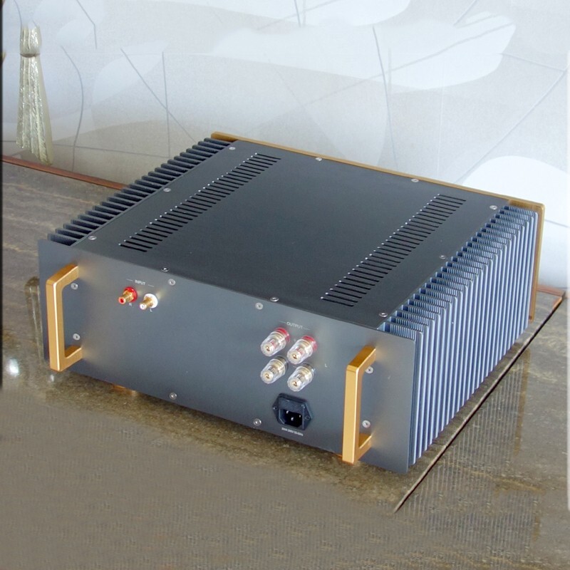 A60 Power Amplifier Chassis Shell DIY Amp Box Enclosure with VU Meter