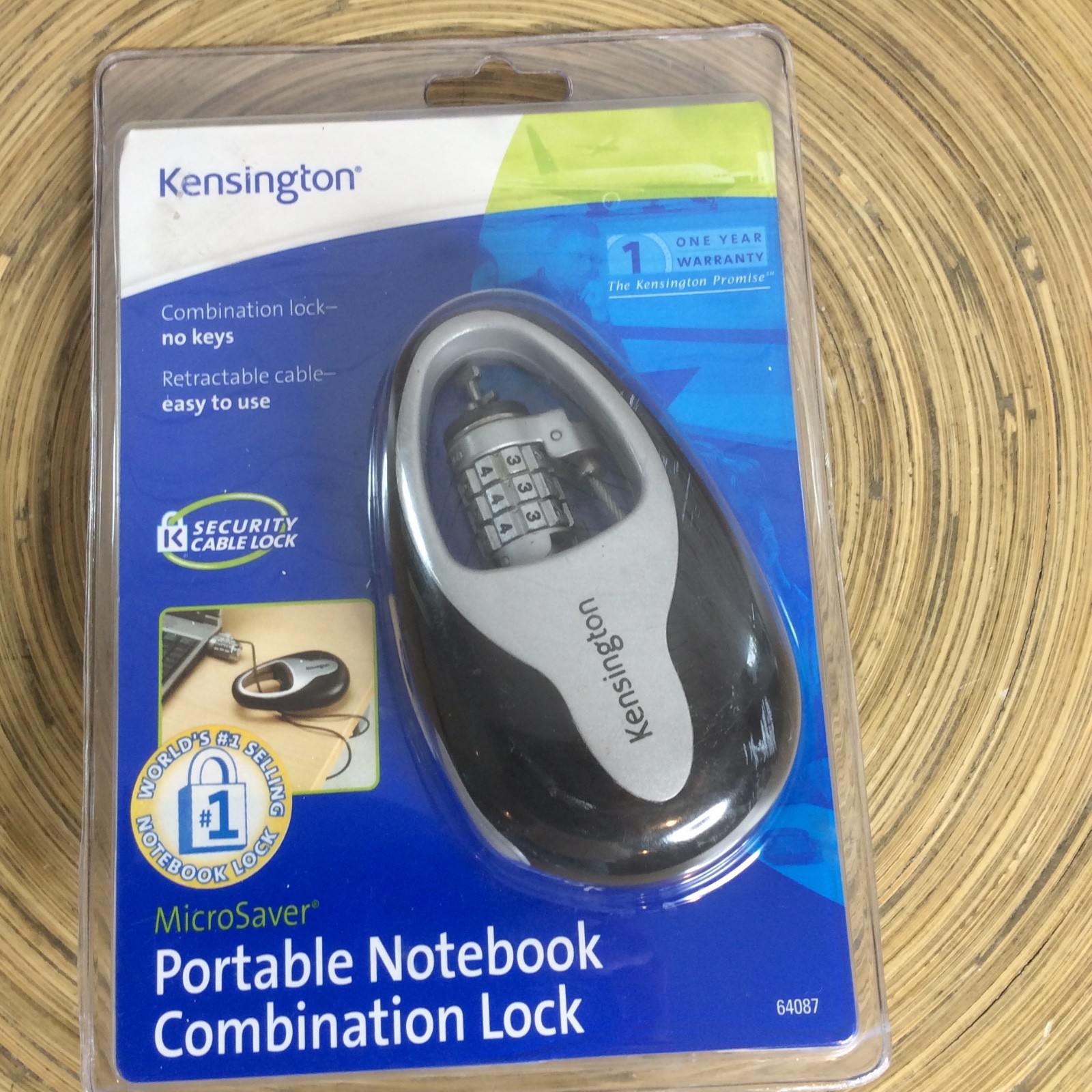 Kensington MicroSaver Portable Notebook Combination Lock 64087 NEW Sealed