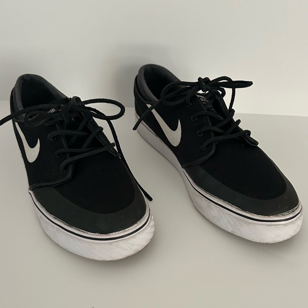 Nike Zoom Air Black White Stefan Janoski Skate Shoe Sneakers Size 7