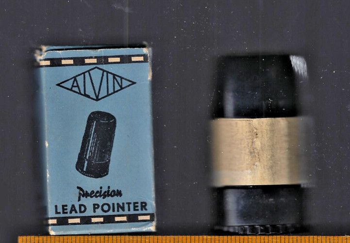 Vintage Alvin Precision Lead Pointer - Bakelite Pencil Sharpener in OB NM Cond.