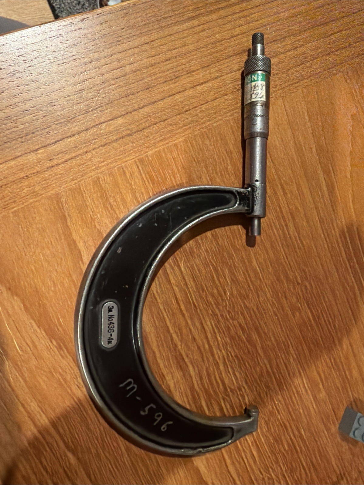 Starrett No. 436 3-4" micrometer, .001"