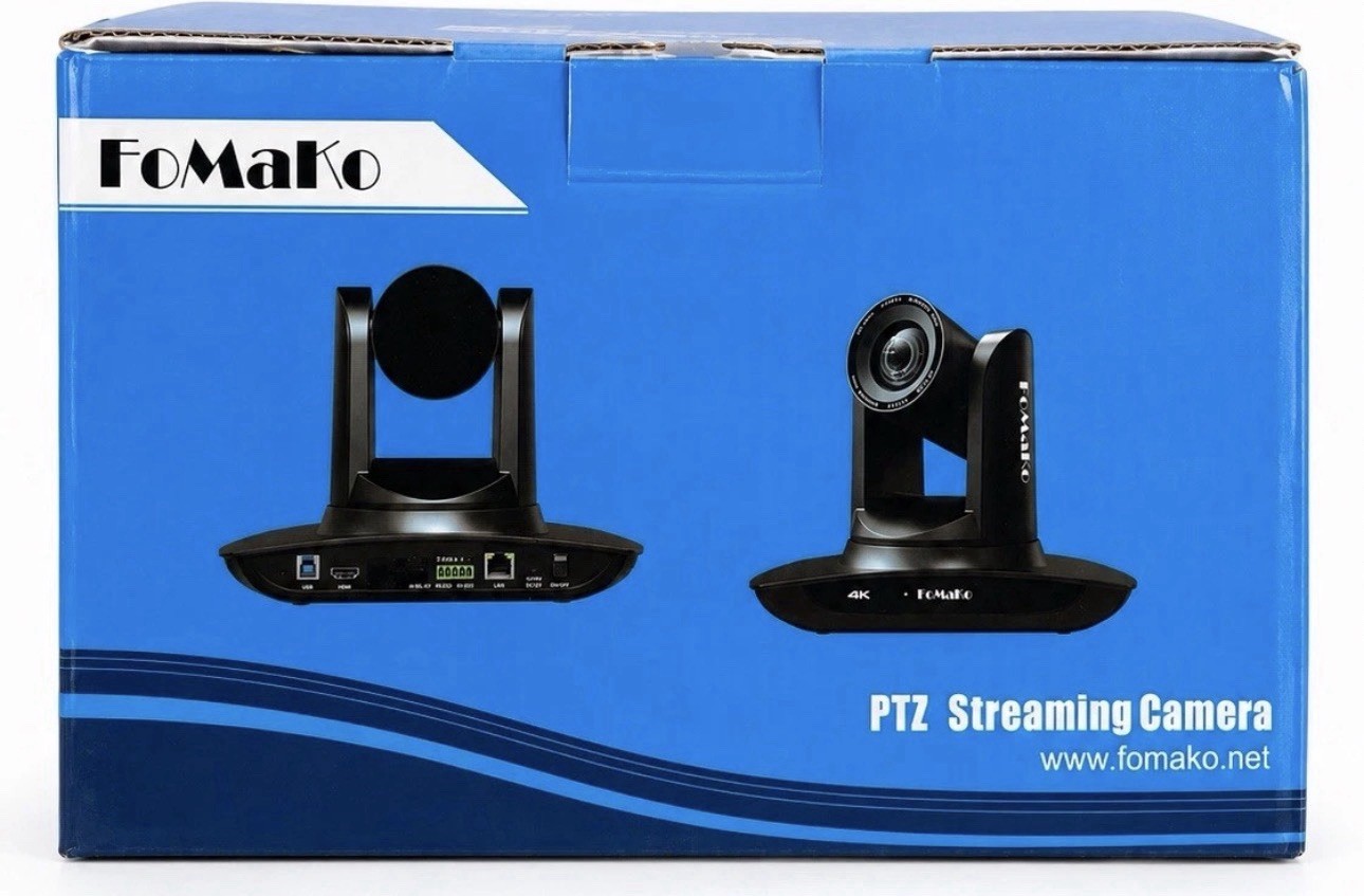 FoMaKo K20UH 4K HDMI PTZ Camera AI Auto-Tracking 20x Optical Zoom – Brand New