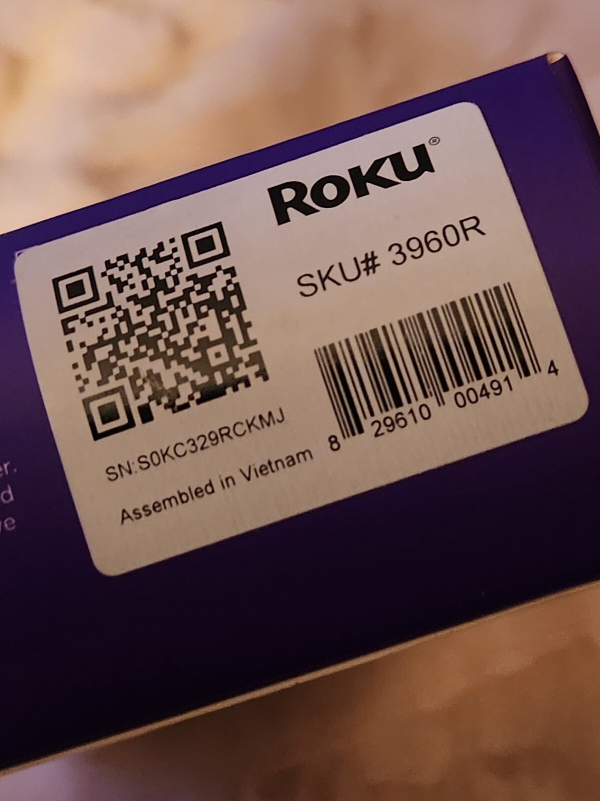 Roku Express HD Streaming Made EasyCable Remote Black (3960R) NIB