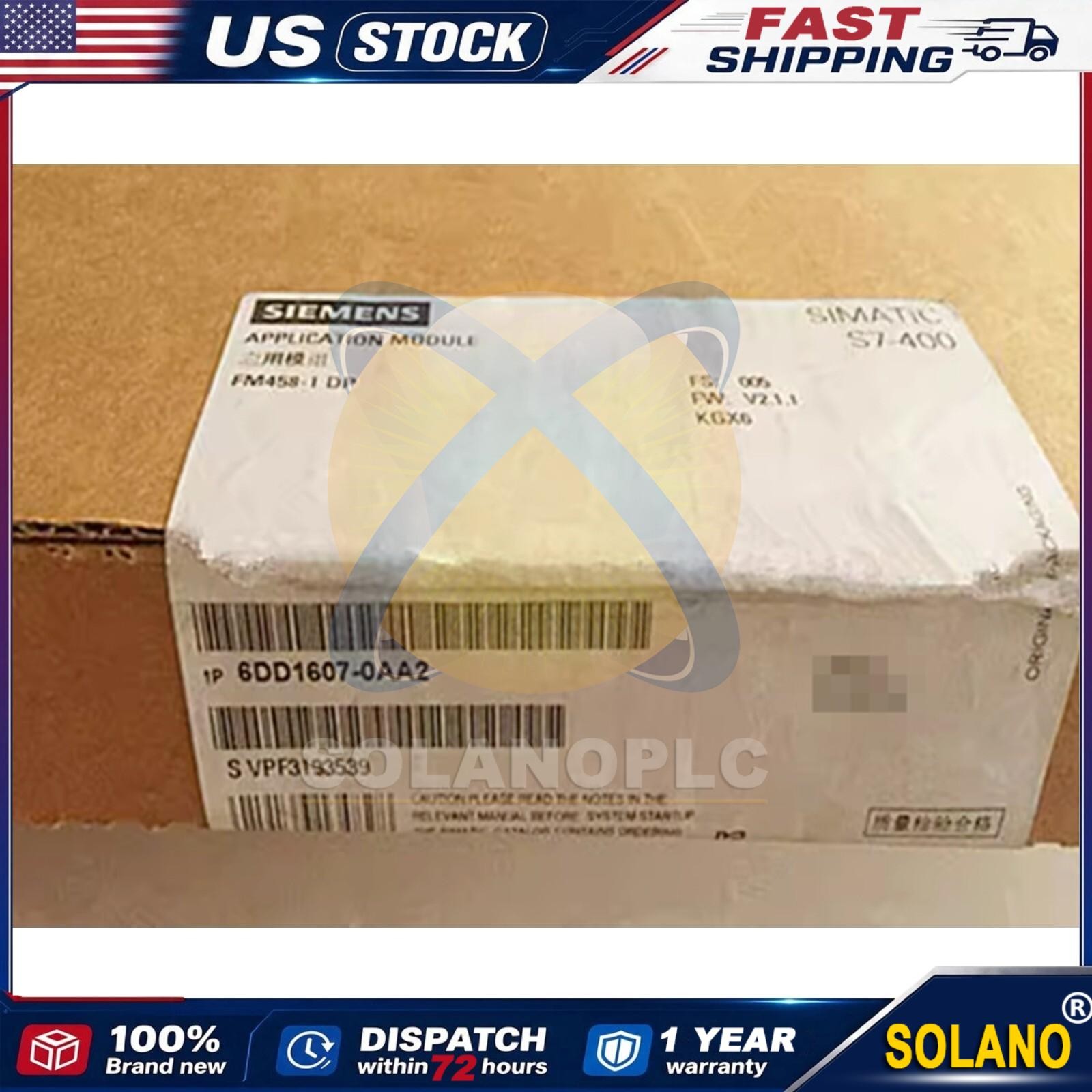 New Siemens 6DD1 607-0AA2 SIMATIC S7-400 FM458-1 DP 6DD1607-0AA2 Expedited Ship