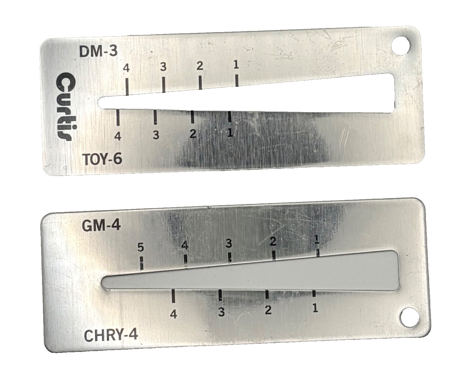 2 ASSORTED Curtis Key Gauge Decoders for Nissan, GM, Toyota, Chrysler DS/Big Trk