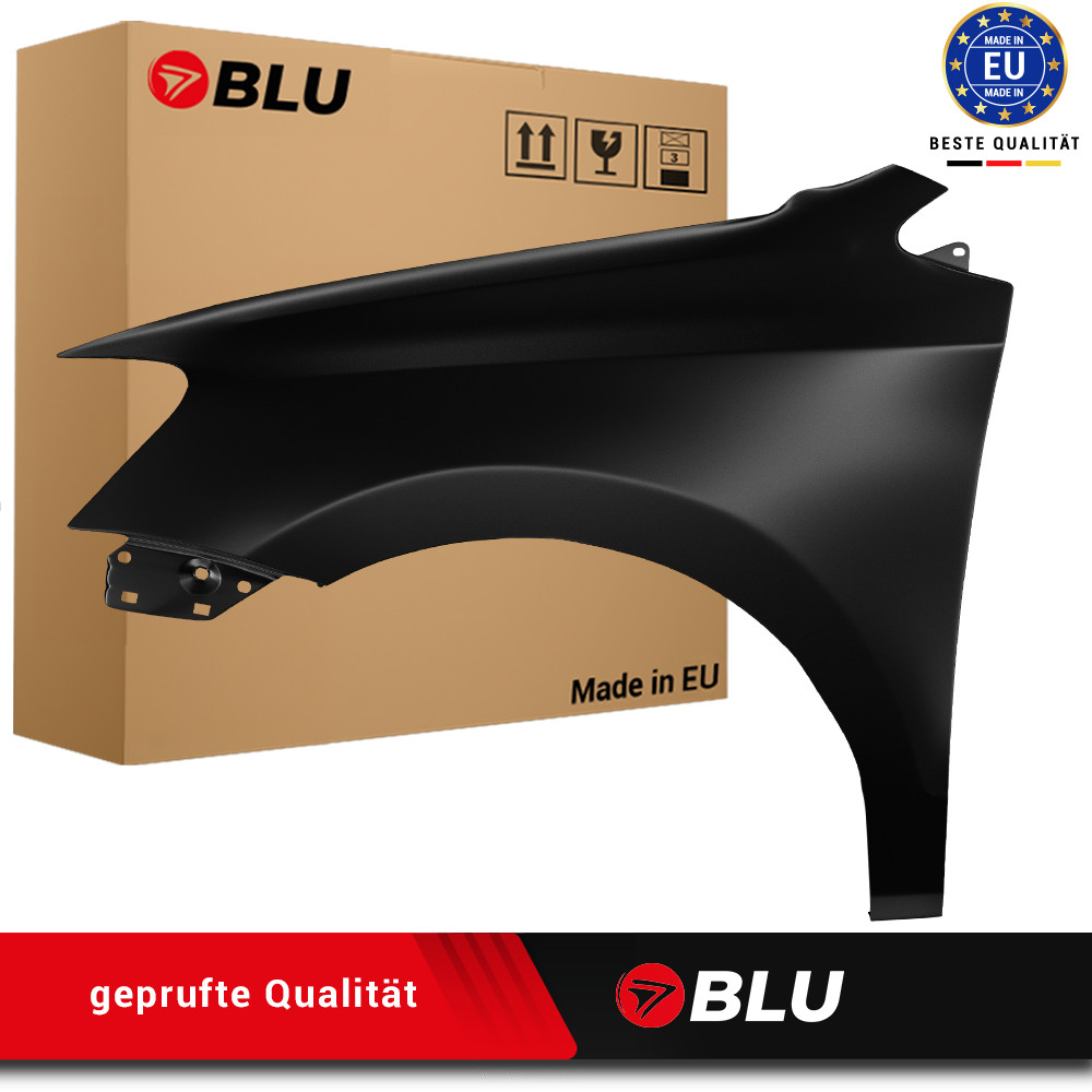 Fender For VW Polo 6R 2009-2017 Left Front New Zinc Plated BLU