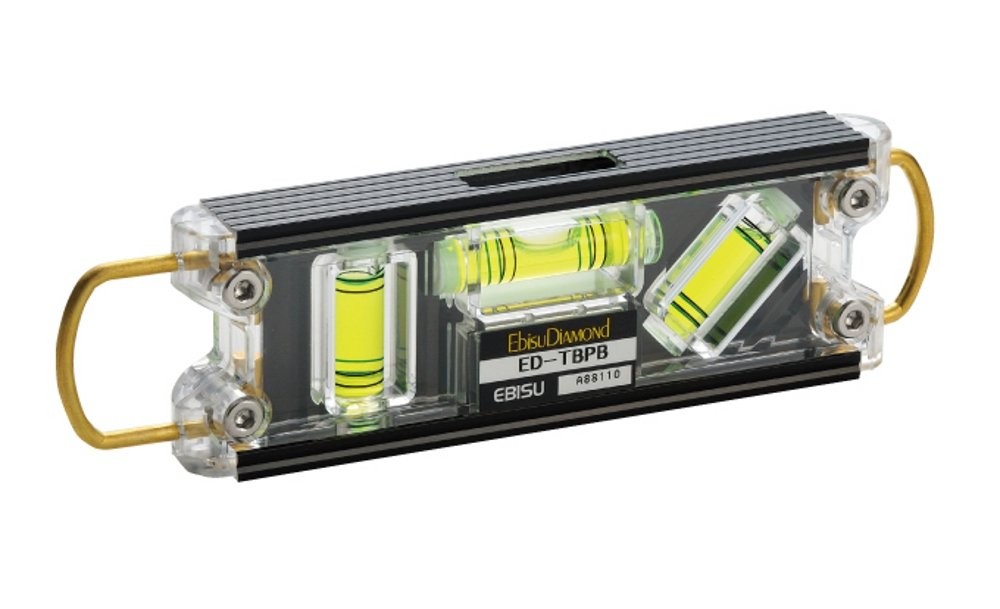 Ebisu EDTBPB Scaffold Level Magnetic Pipe Groove Shockproof Japan Black Green