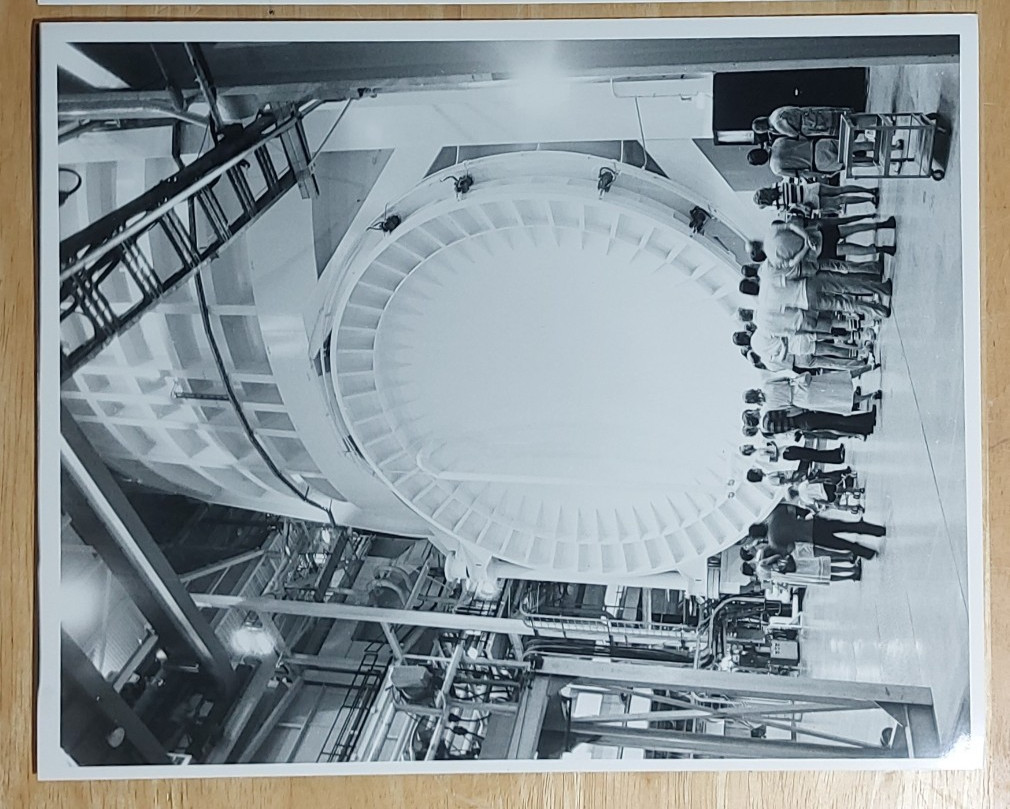 NASA Orig Vintage 1970s Black & White Photo Johnson Space Center Vacuum Chamber