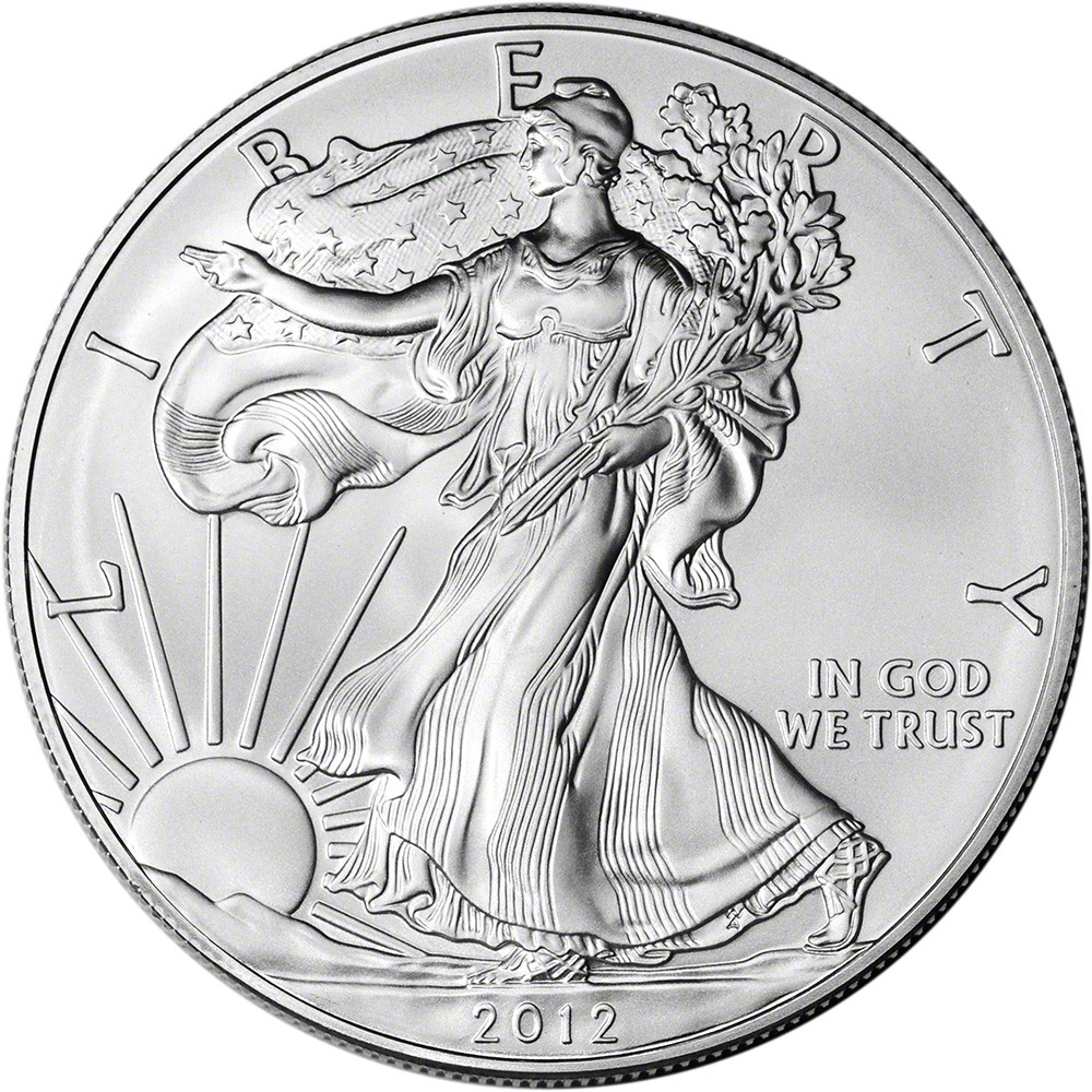 2012 American Silver Eagle Coin 1 oz $1 - BU