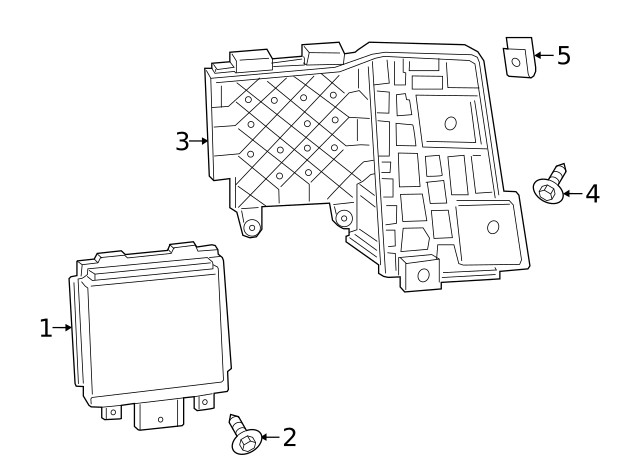 Genuine Ford Blind Spot Detection System Warning Sensor Bracket HP5Z14D189A