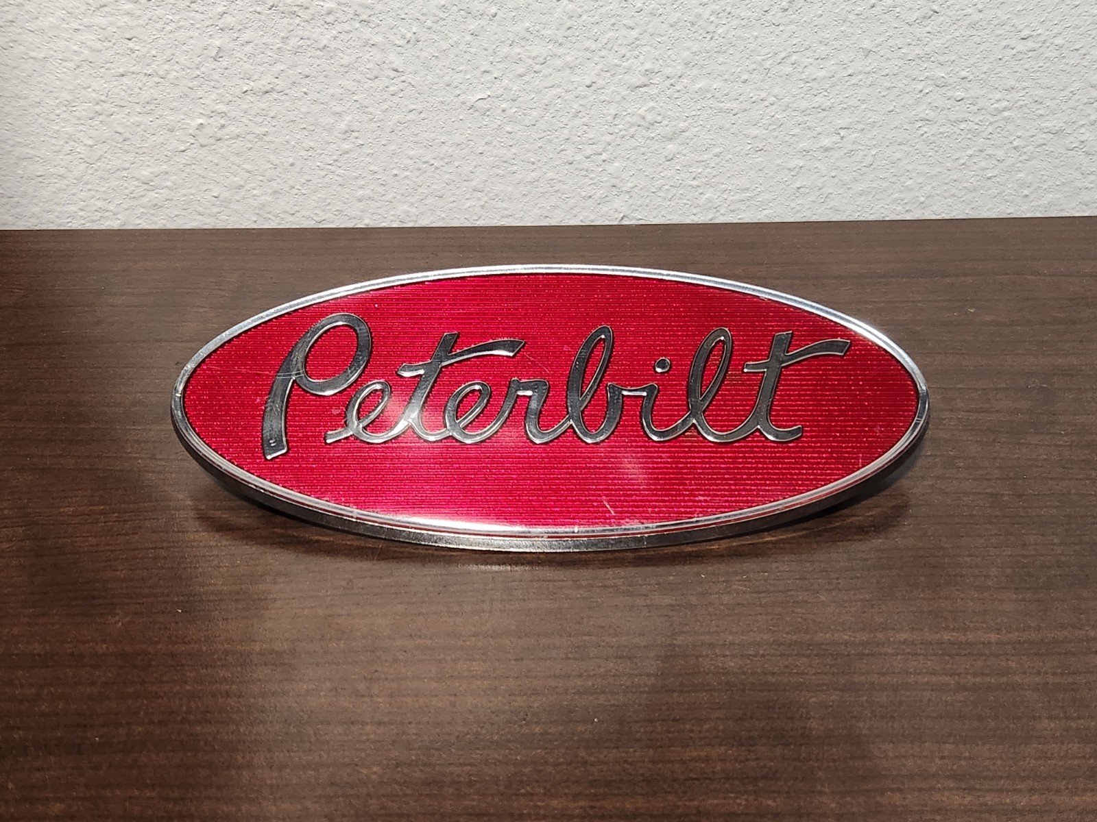 Peterbilt Hood Truck Emblem Ornament OEM 20-19285 Hauler PACCAR  Cummins Detroit