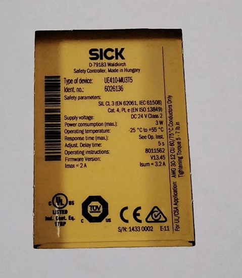 1pcs brand new SICK UE410-MU3T5 UE410MU3T5 Safety Relay 6026136 Fast delivery