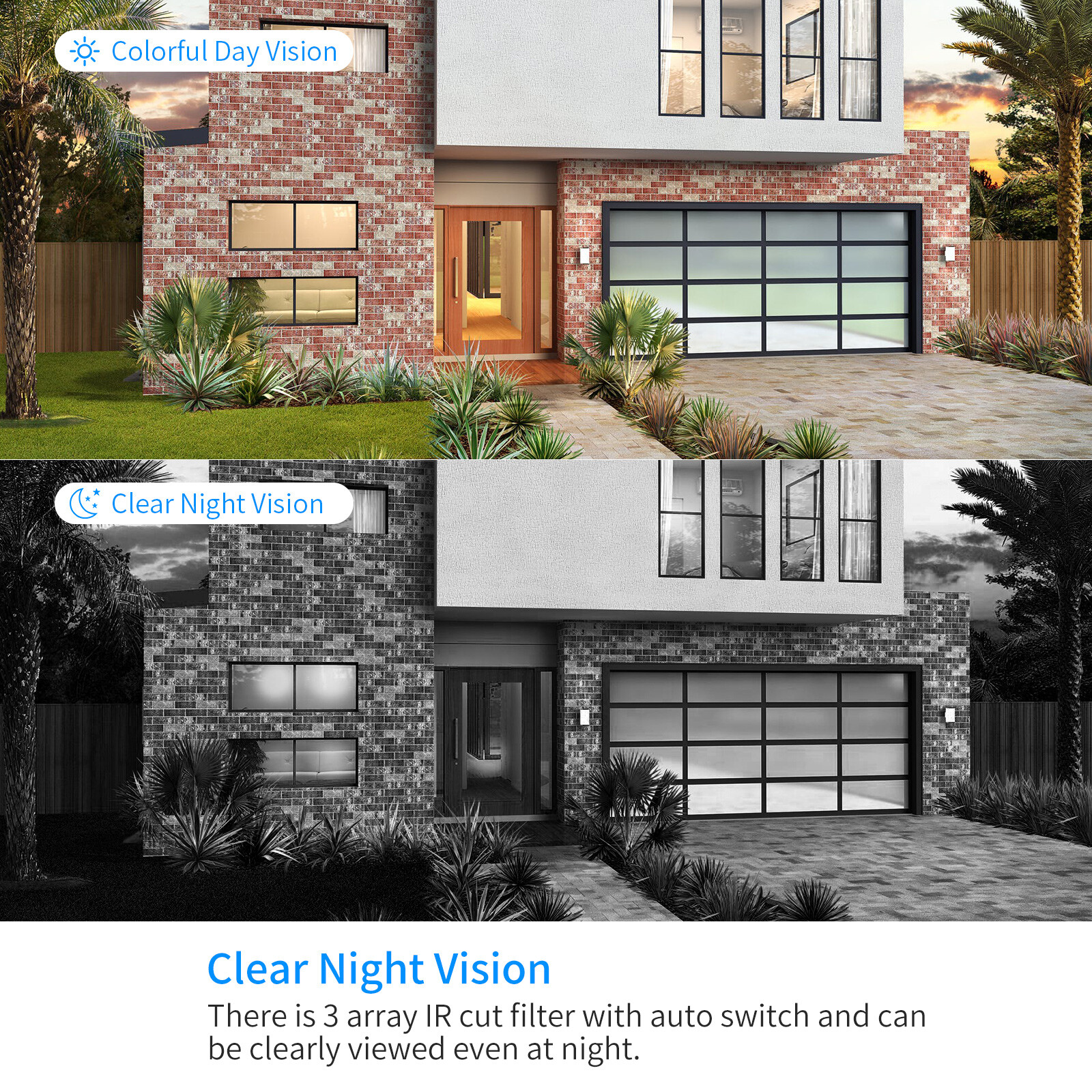 Hiseeu 10CH 5MP NVR Outdoor Wired Security Camera System CCTV WIFI IP 1TB HDD