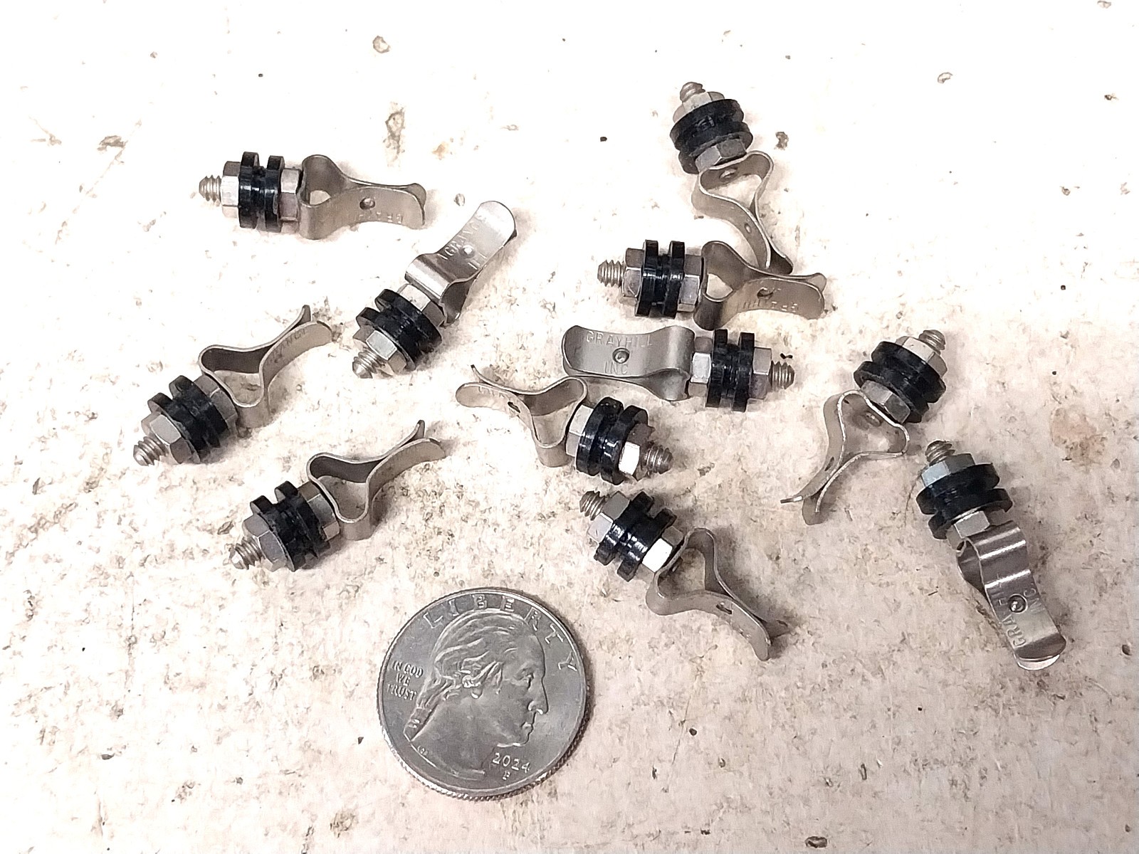Pile New Unused Knife Switch Blade Parts / Old Vintage Ham Radio Antenna Amp